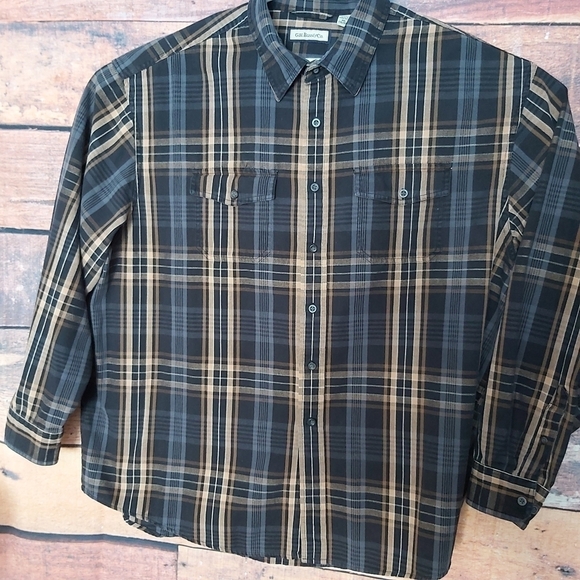 G.h. Bass & Co. plaid men's button down shirt Size XXL - Picture 4 of 7